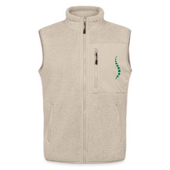 Physio 8 Logo - Unisex Sherpaweste von Stanley/Stella - Beige - Vorne - AI Model Male 178 light (178cm) & AI Model Female 172 light (172cm)