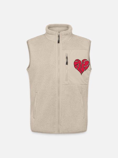 HEARTBROKEN <3 - Unisex Sherpaweste von Stanley/Stella - Beige