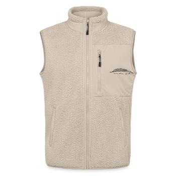 feather - Unisex Sherpa Gilet by Stanley/Stella - beige - Front - AI Model Male 178 light (178cm) & AI Model Female 172 light (172cm)