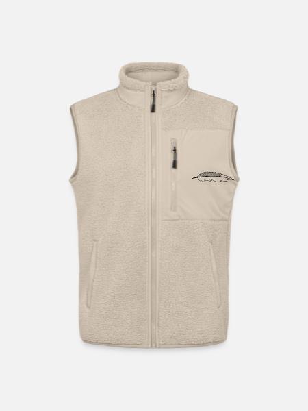 feather - Unisex Sherpa Gilet by Stanley/Stella - beige