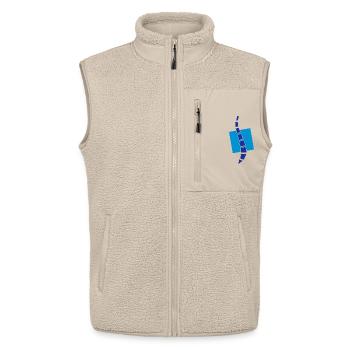 Physio 12 Logo - Unisex Sherpaweste von Stanley/Stella - Beige - Vorne - AI Model Male 178 light (178cm) & AI Model Female 172 light (172cm)