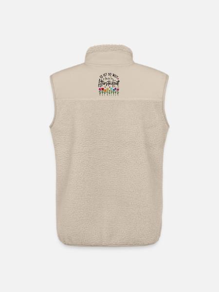 Es ist soweit Ich bin in Altersteilzeit - Blumen - Unisex Sherpaweste von Stanley/Stella - Beige
