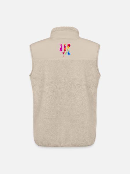 11 ANS 11E ANNIVERSAIRE - Veste sans manches sherpa unisexe Stanley/Stella - beige
