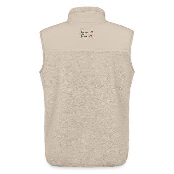 Dream Team - Unisex Sherpaweste von Stanley/Stella - Beige - Hinten - AI Model Male 178 light (178cm)