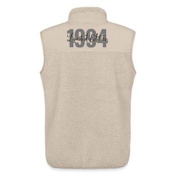 Édition limitée 1994 - Veste sans manches sherpa unisexe Stanley/Stella - beige - Dos - AI Model Male 178 light (178cm)
