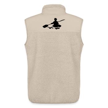 kanu sport - Unisex Sherpaweste von Stanley/Stella - Beige - Hinten - AI Model Male 178 light (178cm)