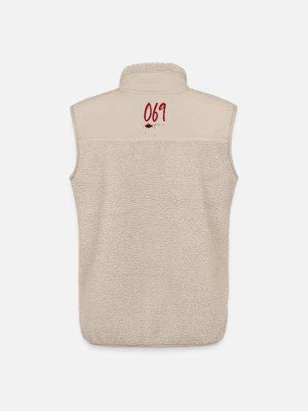 Postal Code Frankfurt 069 - Unisex Sherpa Gilet by Stanley/Stella - beige