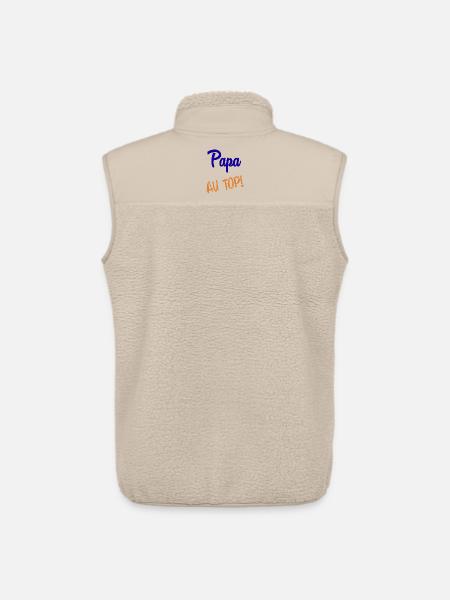 DAD - Unisex Sherpa Gilet by Stanley/Stella - beige