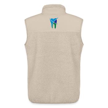 Zahn 3-farbig - Unisex Sherpaweste von Stanley/Stella - Beige - Hinten - AI Model Male 178 light (178cm)
