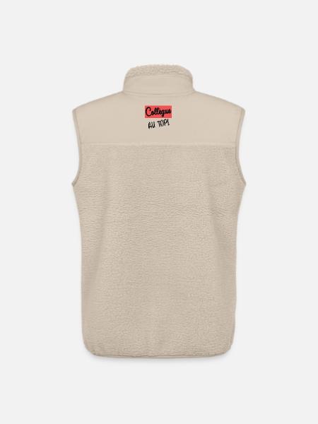 COLLEAGUE. START. RETIREMENT - Unisex Sherpa Gilet by Stanley/Stella - beige