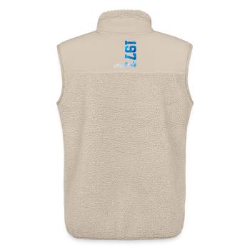 49TH BIRTHDAY LIMITED EDITION 1977 - Unisex Sherpa Gilet by Stanley/Stella - beige - Back - AI Model Male 178 light (178cm)