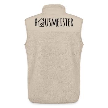 Hausmeister - Unisex Sherpaweste von Stanley/Stella - Beige - Hinten - AI Model Male 178 light (178cm)