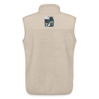 Make racists afraid again Fuck Nazis Racism FCK - Unisex Sherpa Gilet by Stanley/Stella - beige - Back - AI Model Male 178 light (178cm)