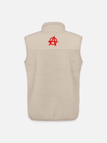 anarchy,Anarchie - Unisex Sherpaweste von Stanley/Stella - Beige