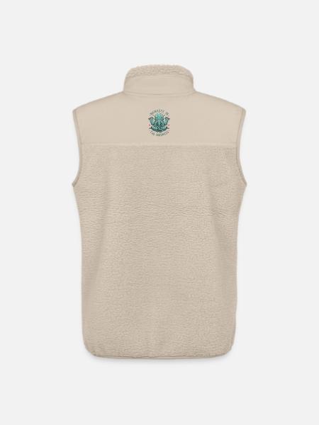 Namaste In The Madness - Unisex Sherpa Gilet by Stanley/Stella - beige