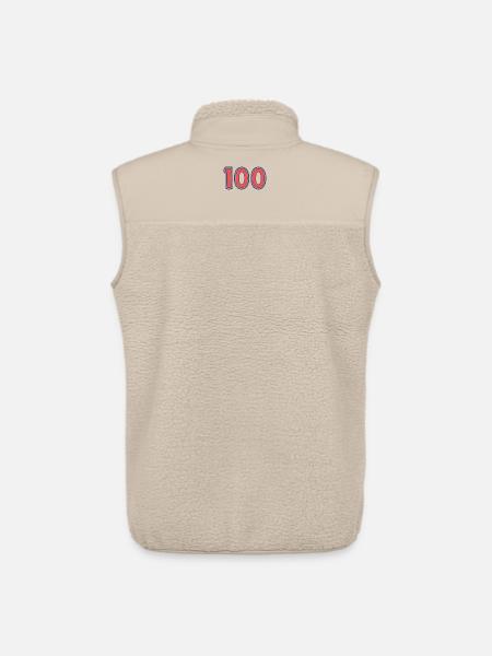 100. 100 YEARS. 100th ANNIVERSARY - Unisex Sherpa Gilet by Stanley/Stella - beige