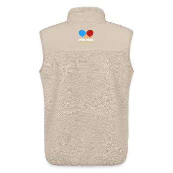 Ping-pong - Veste sans manches sherpa unisexe Stanley/Stella - beige - Dos - AI Model Male 178 light (178cm)