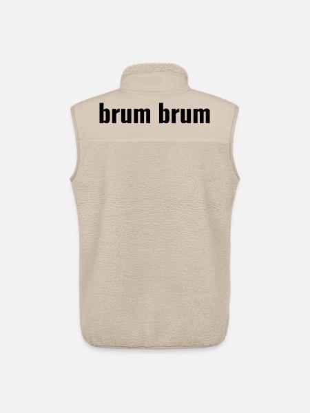 Brum Brum - Veste sans manches sherpa unisexe Stanley/Stella - beige