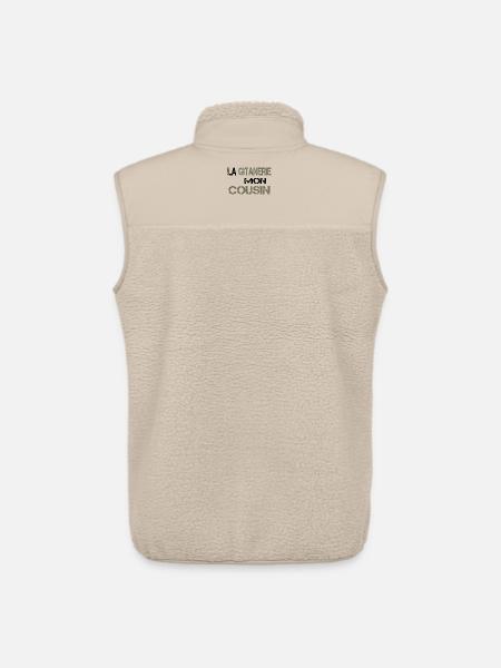 La gitanerie mon cousin - Veste sans manches sherpa unisexe Stanley/Stella - beige
