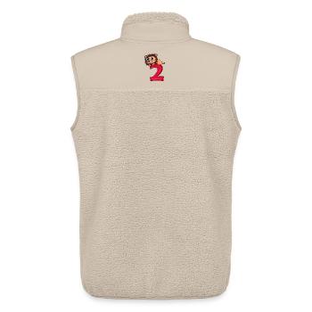 2 Geburtstag Löwe - 2 Jahre alt Geschenk - Unisex Sherpaweste von Stanley/Stella - Beige - Hinten - AI Model Male 178 light (178cm)
