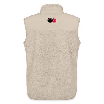 2 Broetchen 3farbig - Unisex Sherpaweste von Stanley/Stella - Beige - Hinten - AI Model Male 178 light (178cm)