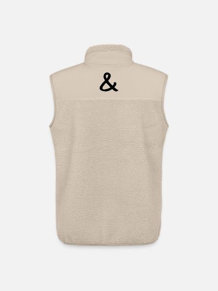 esperluette - Veste sans manches sherpa unisexe Stanley/Stella - beige