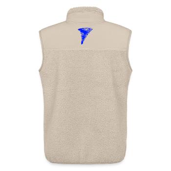 Tornado - Unisex Sherpaweste von Stanley/Stella - Beige - Hinten - AI Model Male 178 light (178cm)