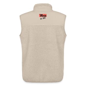 ZUKÜNFTIGE BRAUT. Junggesellinnenabschied. HOCHZEIT - Unisex Sherpaweste von Stanley/Stella - Beige - Hinten - AI Model Male 178 light (178cm)