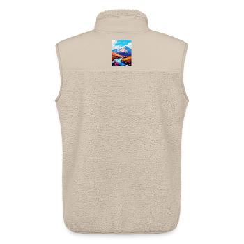 Ben Nevis, Schottland, Vereinigtes Königreich, Reiseposter, Souvenir, WPA - Unisex Sherpaweste von Stanley/Stella - Beige - Hinten - AI Model Male 178 light (178cm)