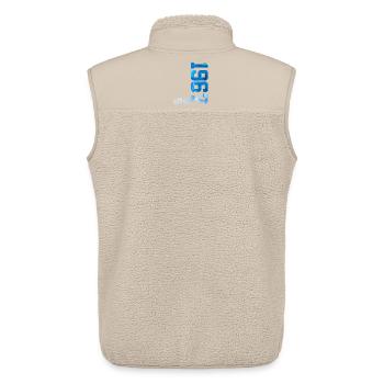 59TH BIRTHDAY LIMITED EDITION 1967 - Unisex Sherpa Gilet by Stanley/Stella - beige - Back - AI Model Male 178 light (178cm)