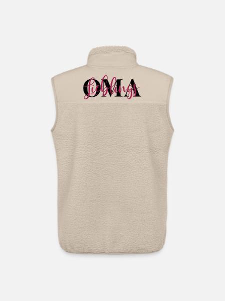 Lieblingsoma Oma - Unisex Sherpaweste von Stanley/Stella - Beige