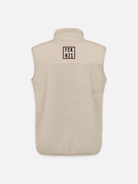 Fuck Naz*s - Unisex Sherpa Gilet by Stanley/Stella - beige