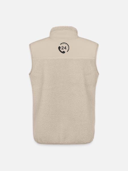 24/7 h Service - Unisex Sherpa Gilet by Stanley/Stella - beige