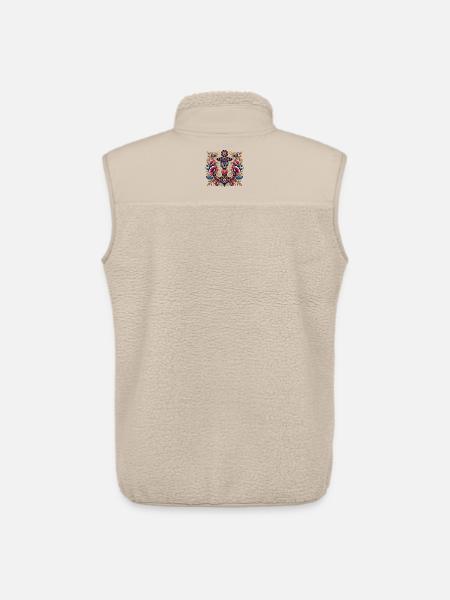 Anchor with heart - Unisex Sherpa Gilet by Stanley/Stella - beige