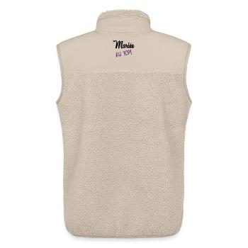 ZUKÜNFTIGE BRAUT. Junggesellinnenabschied. HOCHZEIT - Unisex Sherpaweste von Stanley/Stella - Beige - Hinten - AI Model Male 178 light (178cm)