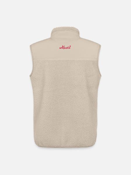 Always Antifascist - Unisex Sherpaweste von Stanley/Stella - Beige