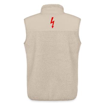Blitz Logo - Unisex Sherpaweste von Stanley/Stella - Beige - Hinten - AI Model Male 178 light (178cm)
