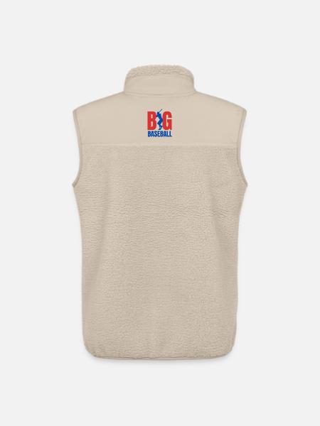 Baseball BIG - Unisex Sherpa Gilet by Stanley/Stella - beige