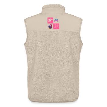Dragon Game Fantasy - Unisex Sherpa Gilet by Stanley/Stella - beige - Back - AI Model Male 178 light (178cm)