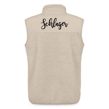 Schlager (Farbwechsel) - Unisex Sherpaweste von Stanley/Stella - Beige - Hinten - AI Model Male 178 light (178cm)