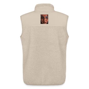 Pastellmädchen ART - Unisex Sherpaweste von Stanley/Stella - Beige - Hinten - AI Model Male 178 light (178cm)