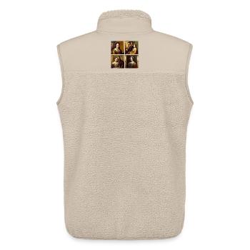 Die Königlichen Majestäten - Unisex Sherpaweste von Stanley/Stella - Beige - Hinten - AI Model Male 178 light (178cm)