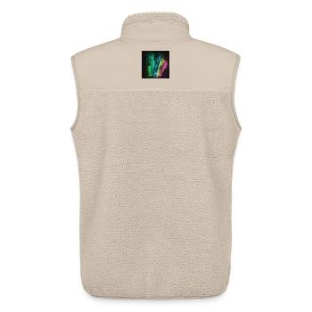 Federn Watercolor - Unisex Sherpaweste von Stanley/Stella - Beige - Hinten - AI Model Male 178 light (178cm)
