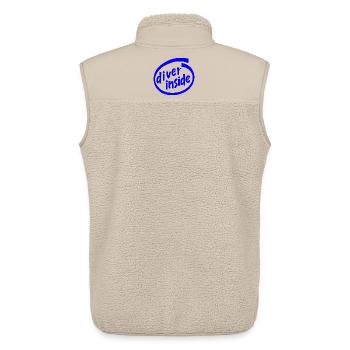 Diver inside - Unisex Sherpaweste von Stanley/Stella - Beige - Hinten - AI Model Male 178 light (178cm)