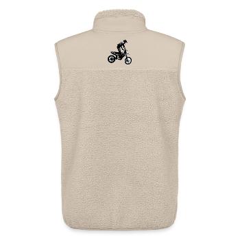 enduro - Unisex Sherpaweste von Stanley/Stella - Beige - Hinten - AI Model Male 178 light (178cm)
