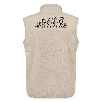  Garten Landwirt Landschaftgärtner Strichmänchen - Unisex Sherpaweste von Stanley/Stella - Beige - Hinten - AI Model Male 178 light (178cm)