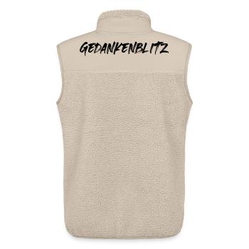 Geht so - Unisex Sherpaweste von Stanley/Stella - Beige - Hinten - AI Model Male 178 light (178cm)