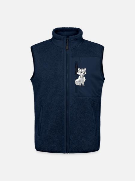 Geschäftiger Fuchs - Unisex Sherpaweste von Stanley/Stella - Navy