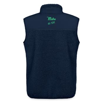MEISTER - Unisex Sherpaweste von Stanley/Stella - Navy - Hinten - AI Model Male 178 light (178cm)
