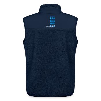 13TH BIRTHDAY LIMITED EDITION 2013 - Unisex Sherpa Gilet by Stanley/Stella - navy - Back - AI Model Male 178 light (178cm)